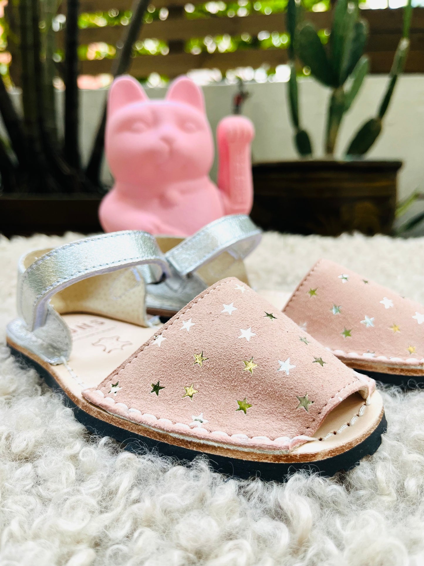 Kids Frailera Pink Stars & Silver
