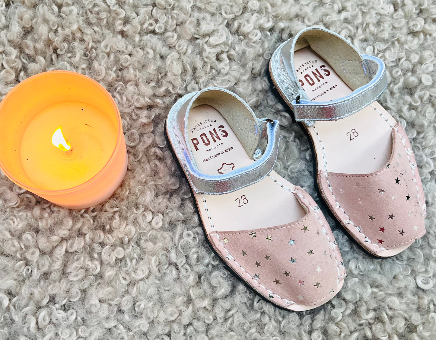 Kids Frailera Pink Stars & Silver