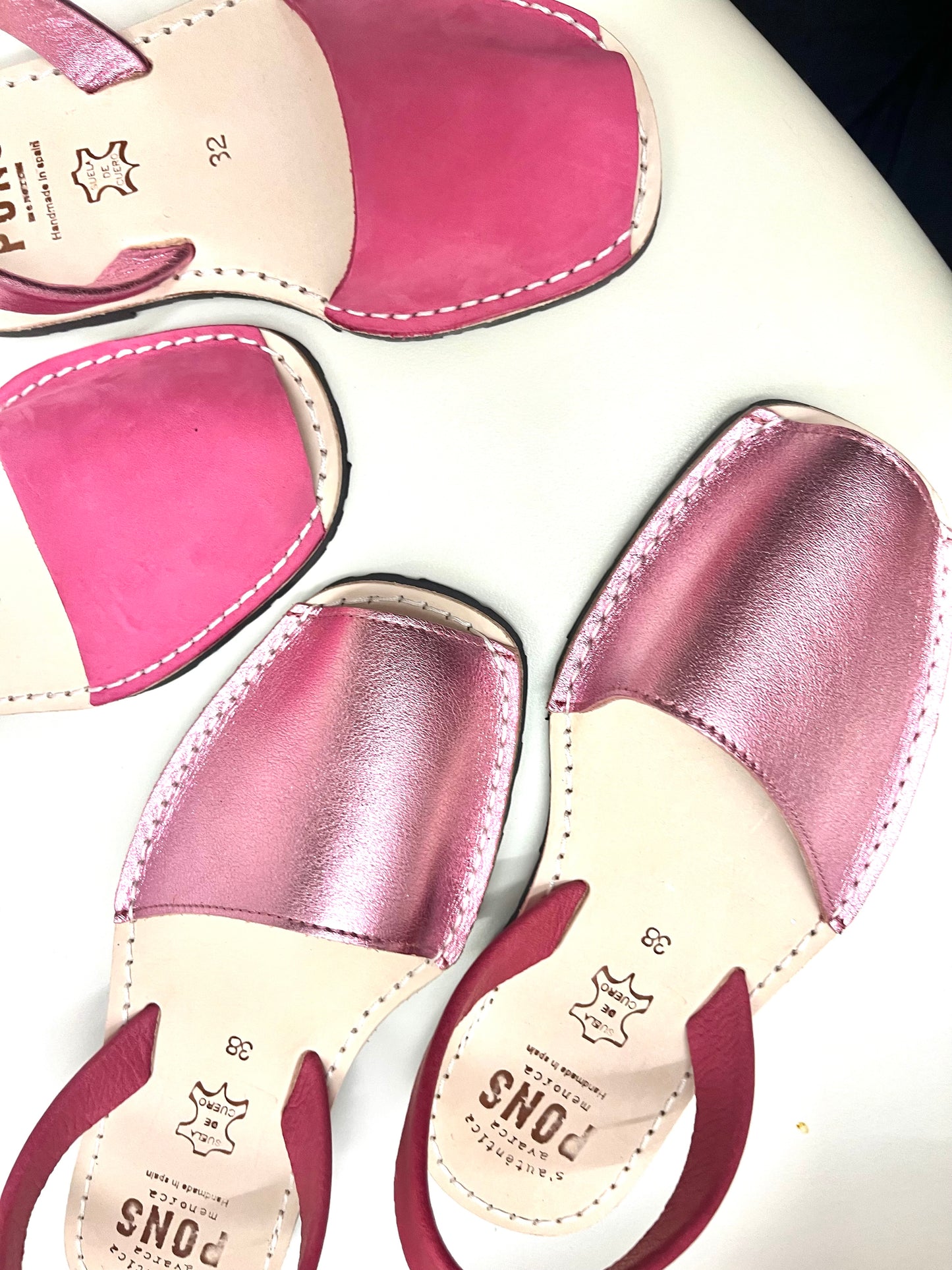 The Classic. Metallic Coral and Fuchsia