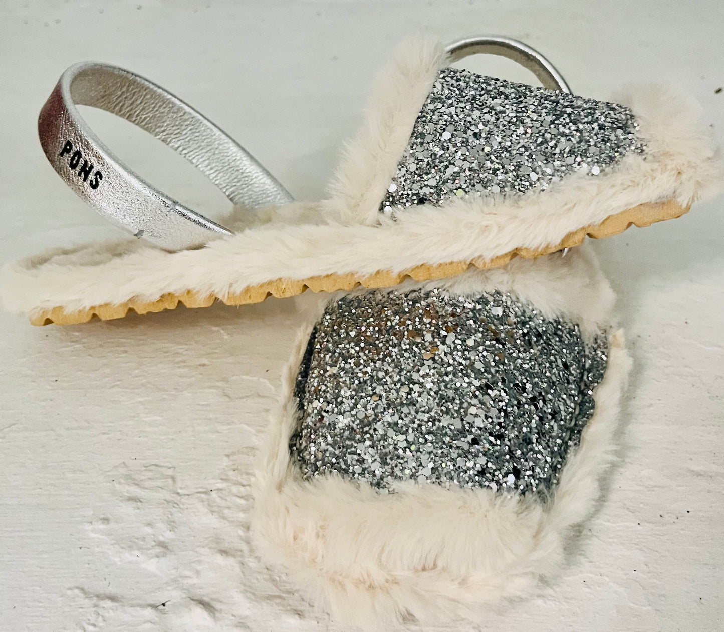 The Classic  Silver Glitter Fur