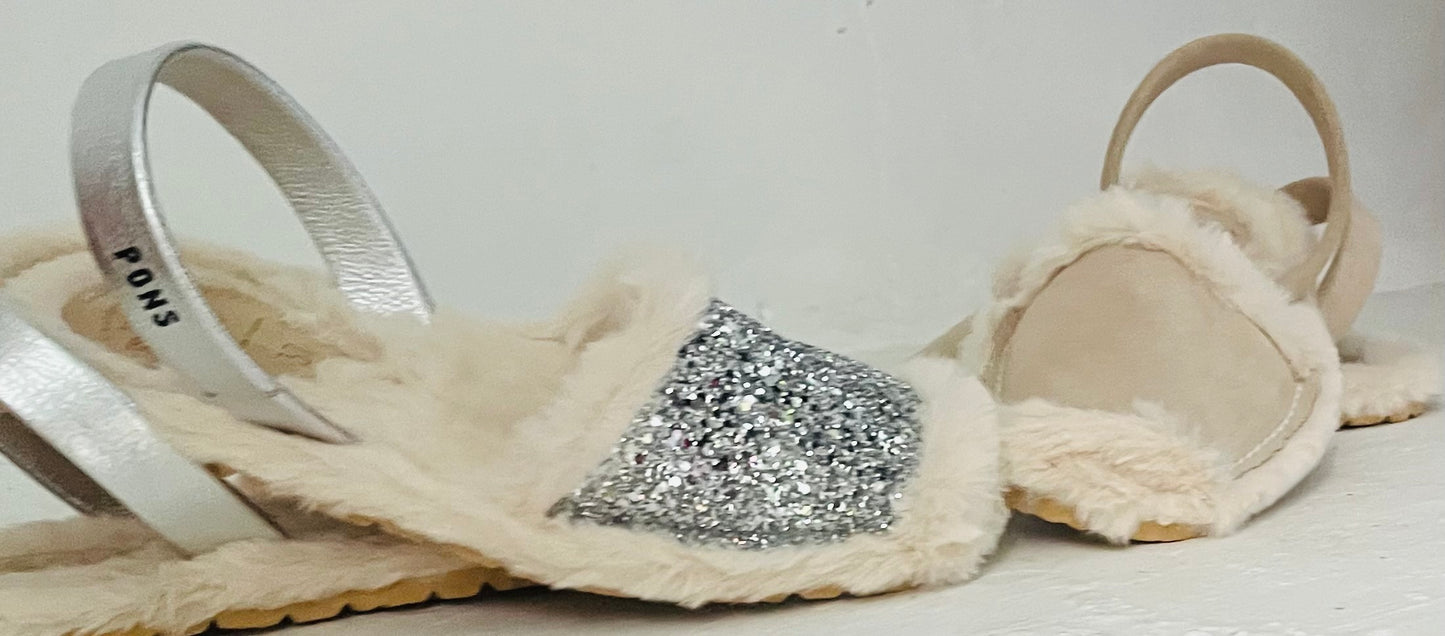 The Classic  Silver Glitter Fur