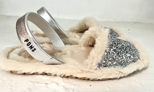 The Classic  Silver Glitter Fur