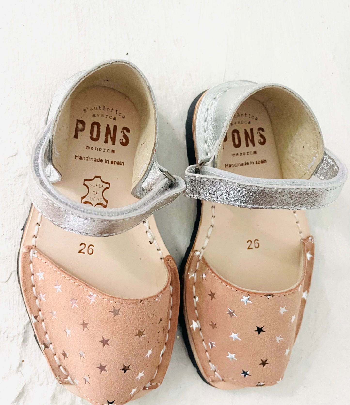 Kids Frailera Pink Stars & Silver